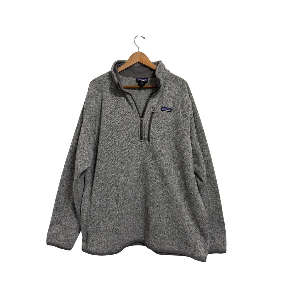 Patagonia Better Sweater Quarter Zip Pullover Mens XXL Gray Fleece 25528